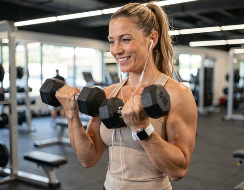 Woman Doing Bicep Curls
