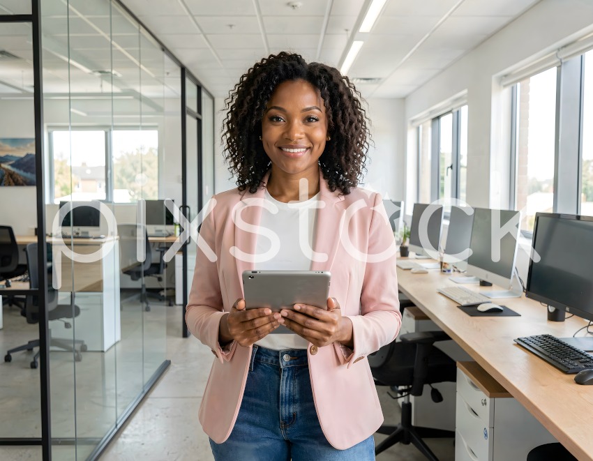 Confident Businesswoman in Modern Office