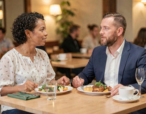 Business Lunch Conversation