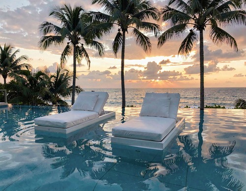 Sunset Pool Oasis