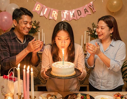 Birthday Celebration with Cake