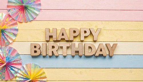 Happy Birthday Wooden Sign