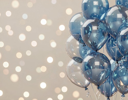 Blue Balloons Celebration