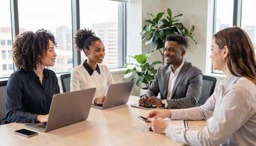Business Team Meeting Discussion