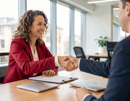 Business Handshake Success