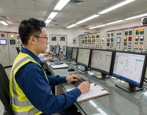 Control Room Operator at Work