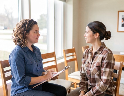 Therapist and Client in Session