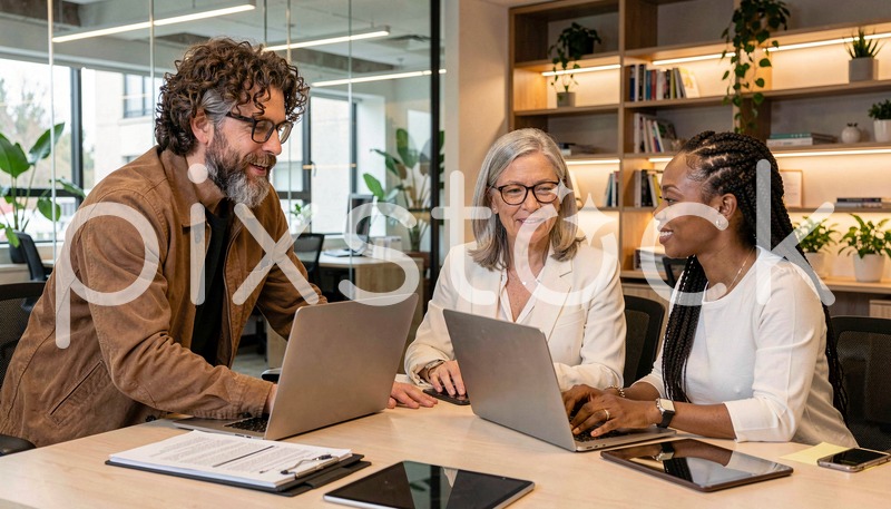 Team Collaboration in Modern Office