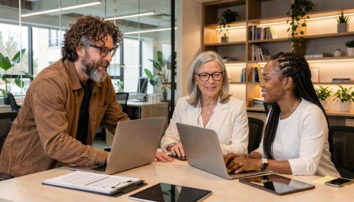 Team Collaboration in Modern Office