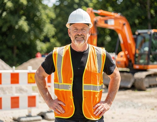 Construction Worker at Site