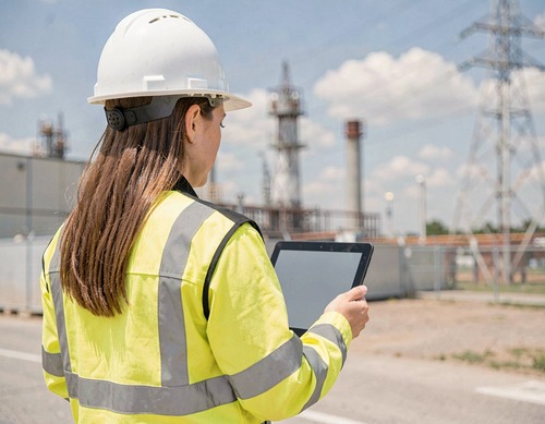 Engineer at Power Plant Site