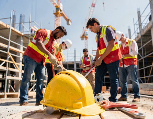 Construction Workers at Site