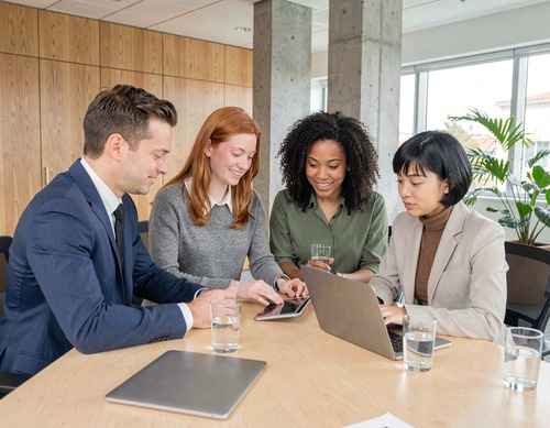 Business Team Collaboration Meeting