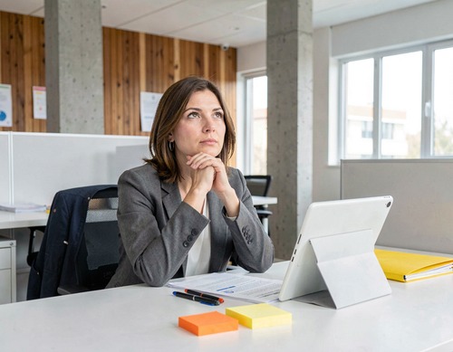 Confident Businesswoman in Modern Office