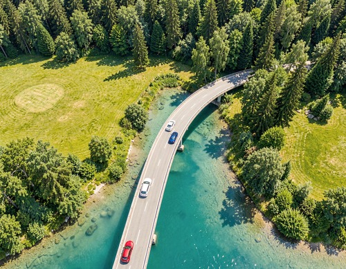 Scenic Bridge Over Turquoise Waters
