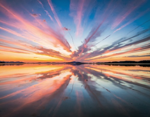 Sunset Sky Reflection