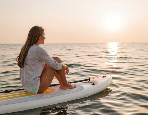 Sunset Paddleboard Serenity