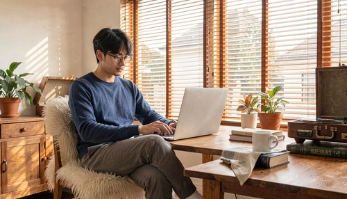 Cozy Home Office Relaxation