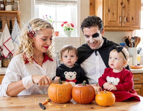 Family Halloween Pumpkin Carving