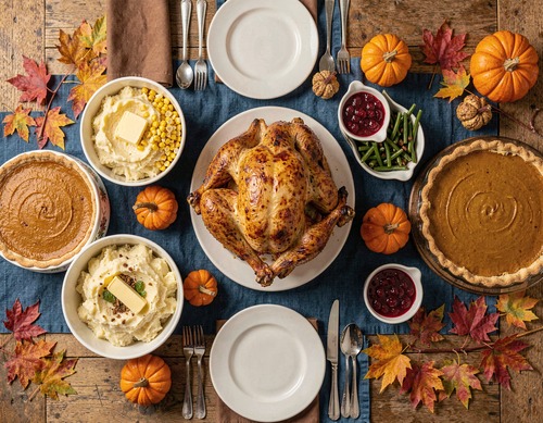 Thanksgiving Feast Table
