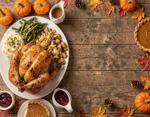 Thanksgiving Feast Spread