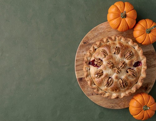 Autumn Pie and Pumpkins